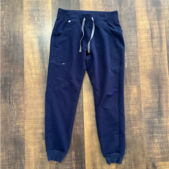 Figs Zamora Navy Joggers Scrub Pants Size Small - Picture 1 of 7